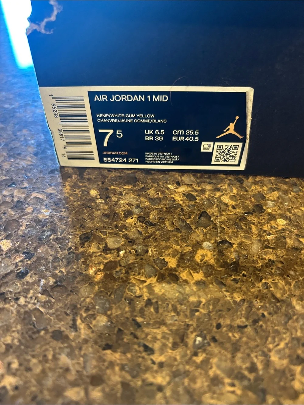 Jordan High Top Sneakers in White and Tan
